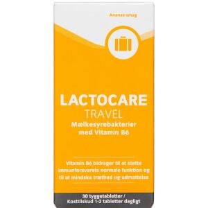 Lactocare Travel, 30 stk (Udløb: 02/2025)